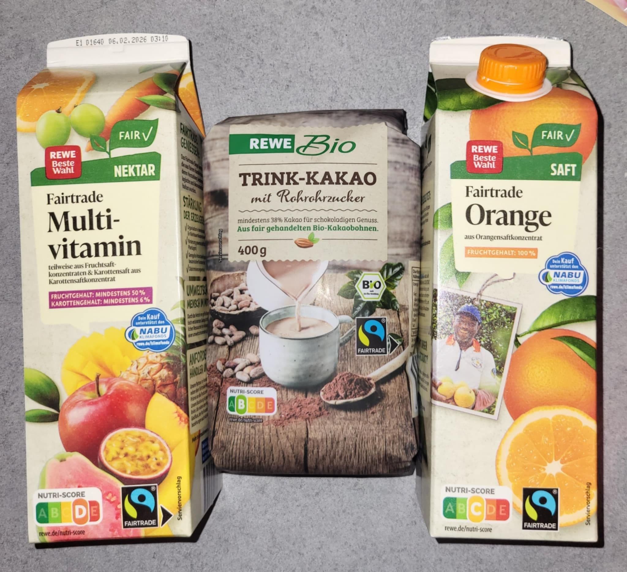 Meine Rewe Fairtrade Lieblinge